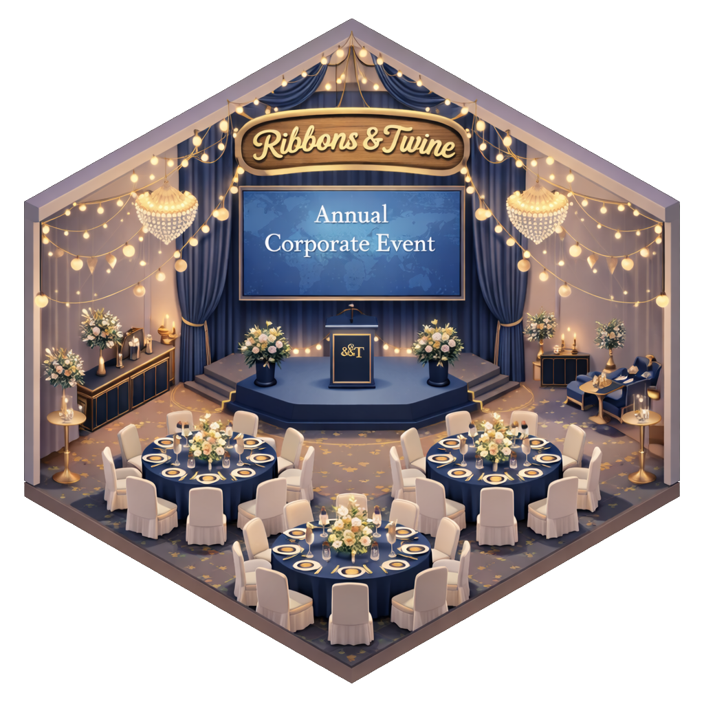 Twine Ribbon Icon Ribbons & Twine | Premium Event Planners